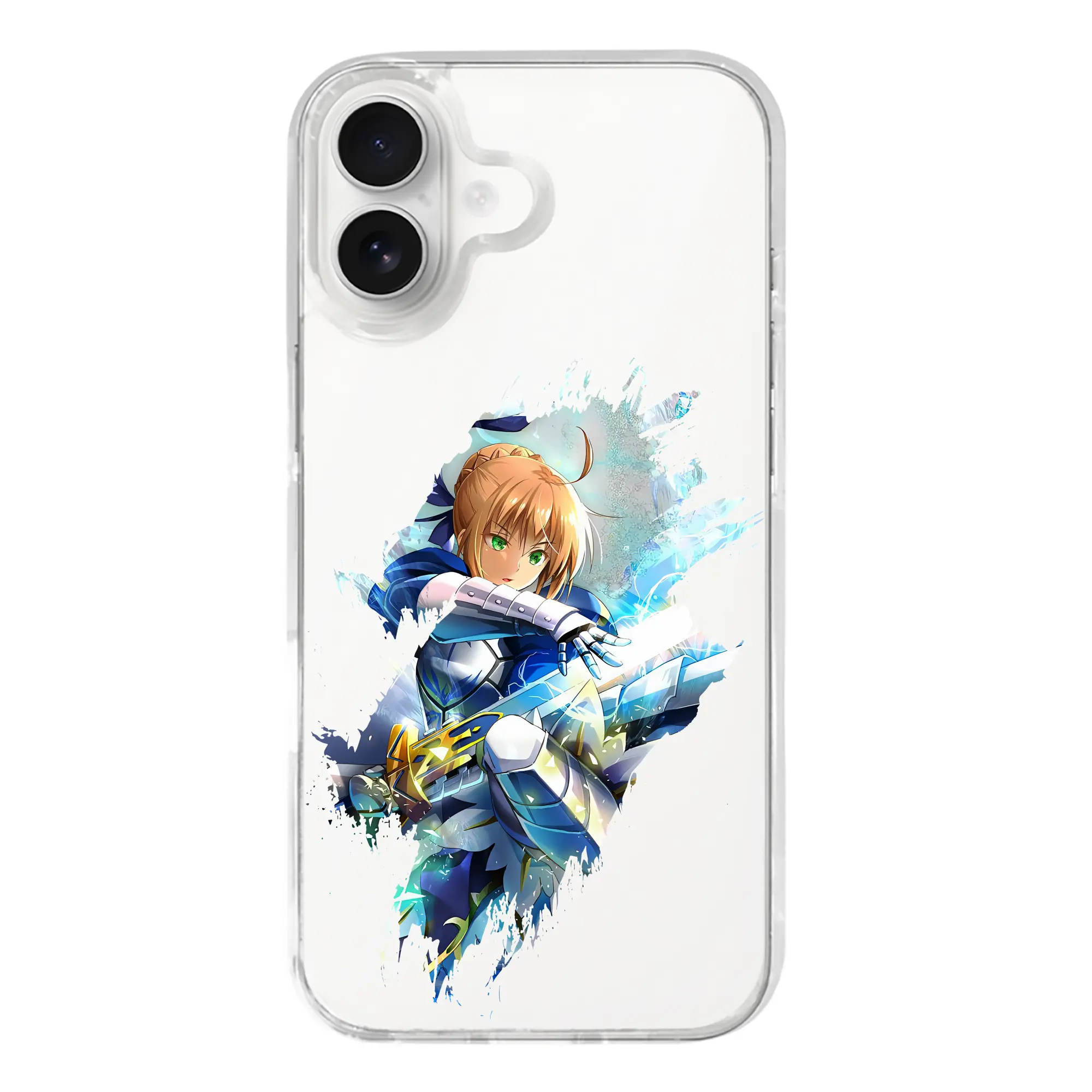 FGO グッズ,アルトリア - iPhone 17シリーズ 透明スマホケース – 薄型・耐衝撃・精密フィット保護カバー